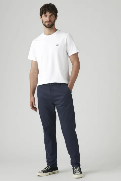 Levi's Pantalon XX Chino Standard Taper Tech+ - Homme - Bleu / Blue Nights Tech Blend - 38X34