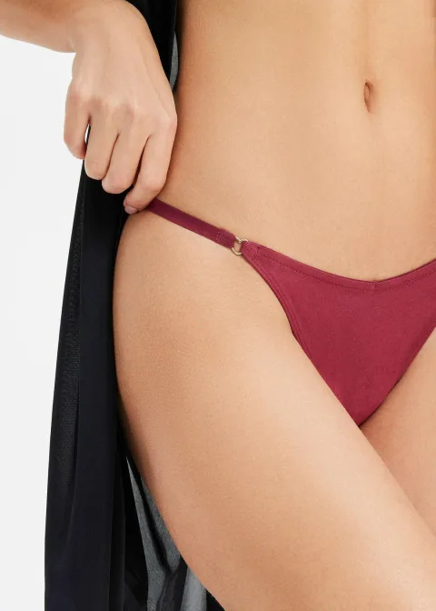 Lot de 4 strings coton en V