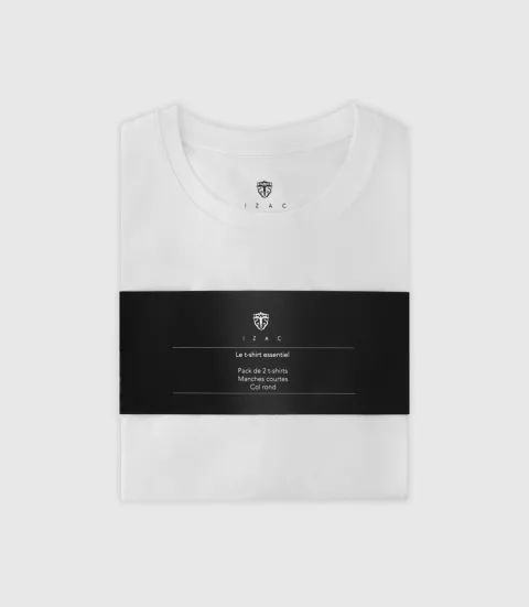 IZAC - Pack de 2 t-shirts blanc