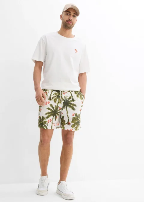 Short en viscose à taille élastiquée, loose