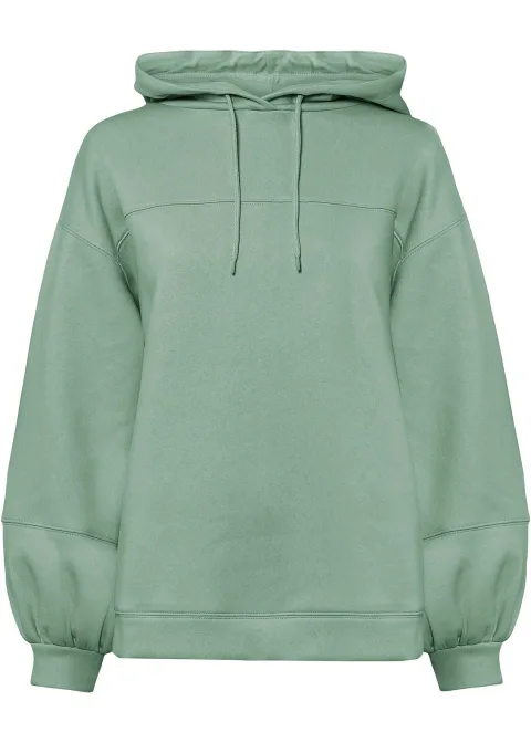 Sweat à capuche oversize en coton mélangé doux