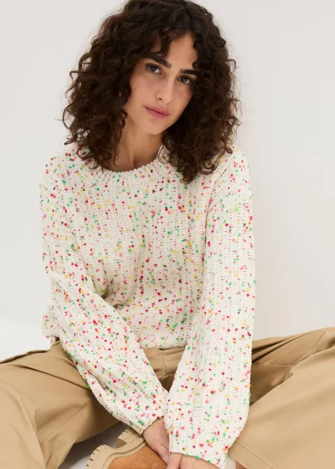 Pull oversize en grosse maille