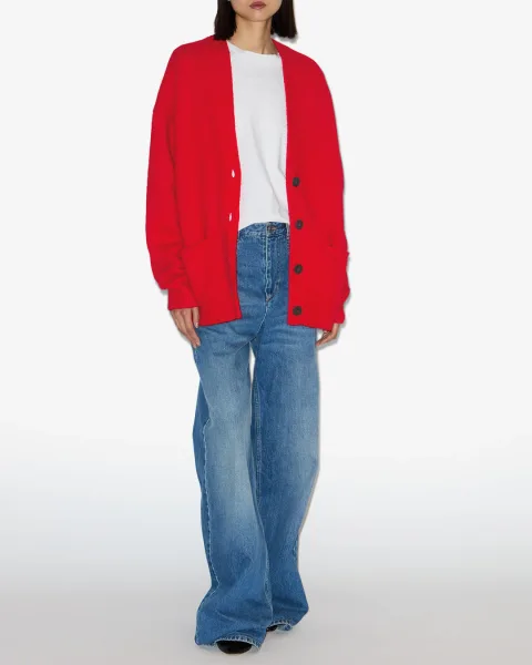 Cardigan Eborah - Femme - Rouge - Taille 40 - Marant Étoile