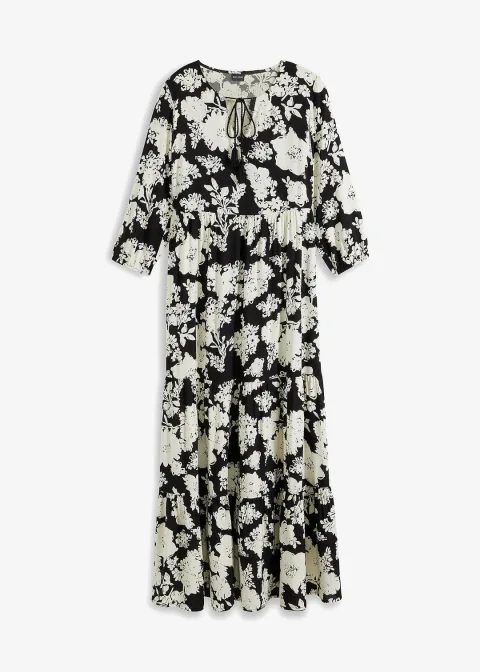 Robe longue en viscose fluide