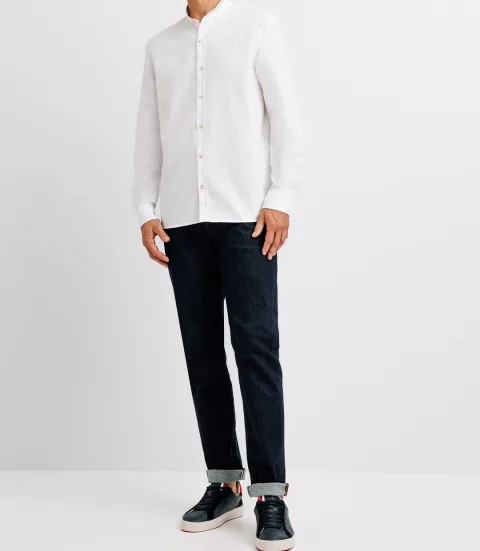IZAC - Chemise casual unie blanche