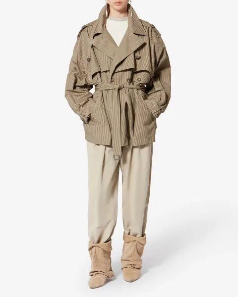Veste Claya - Femme - Beige-kaki - Taille 42 - Marant Étoile