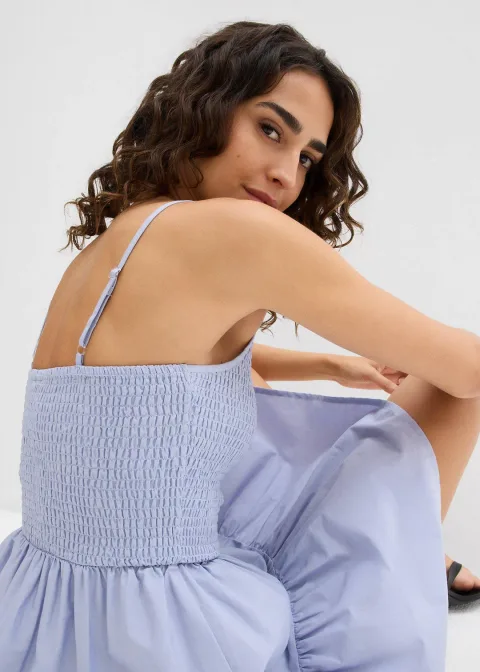 Robe à fines bretelles 100% coton