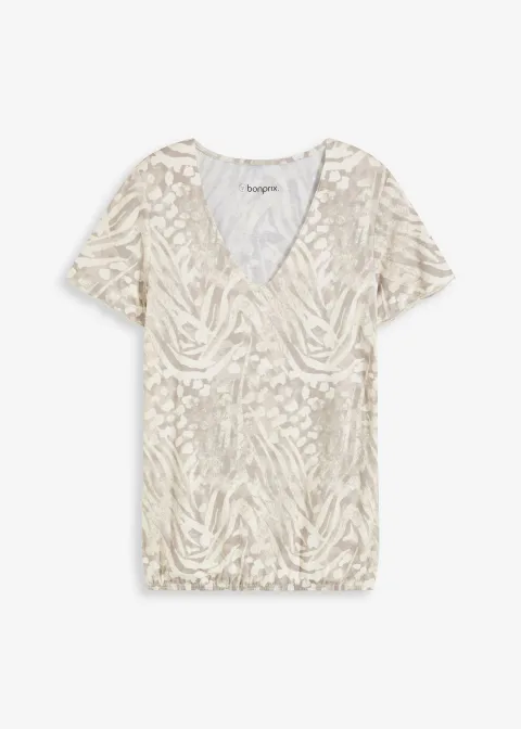 T-shirt à base élastiquée