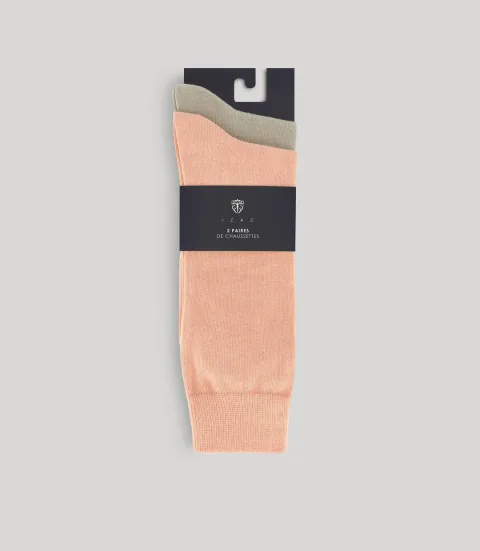 IZAC - Pack de chaussettes orange clair