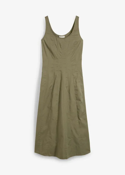 Robe midi à coutures verticales