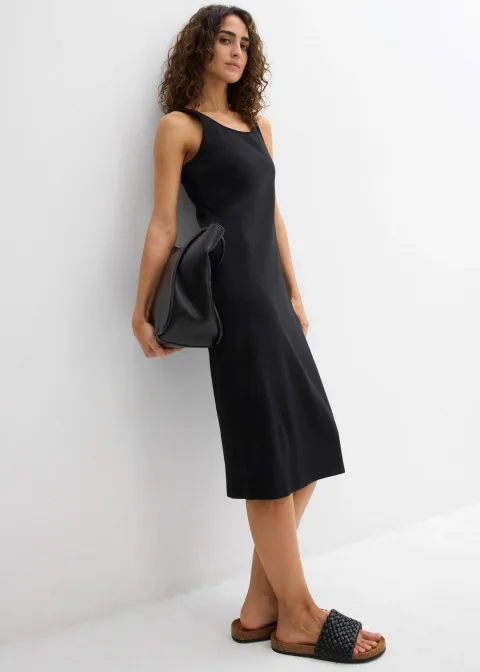 Robe à bretelles en coton extensible