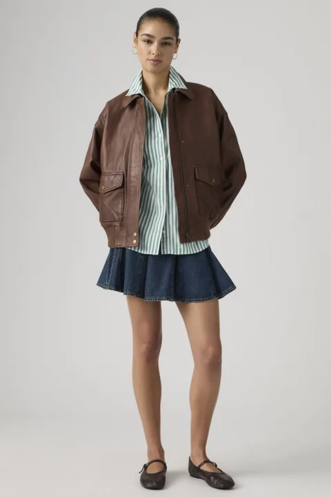 Levi's Mini Jupe Godet - Femme - Bleu / Fell Off Stone - 32