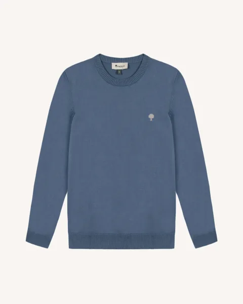 Pull en coton bleu - MARLY
