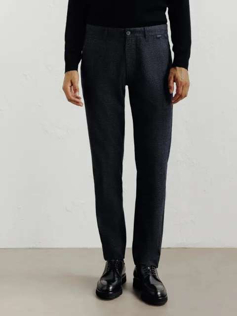 IZAC - Pantalon carreaux marine