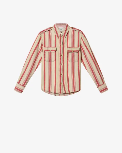 Chemise Gelva - Femme - Beige-red - Taille44 - Marant Étoile - Collection Été Femme - Nouvelle Collection Capsule High Summer
