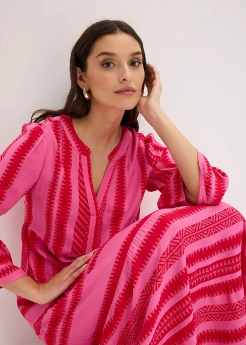 Robe longue en viscose fluide