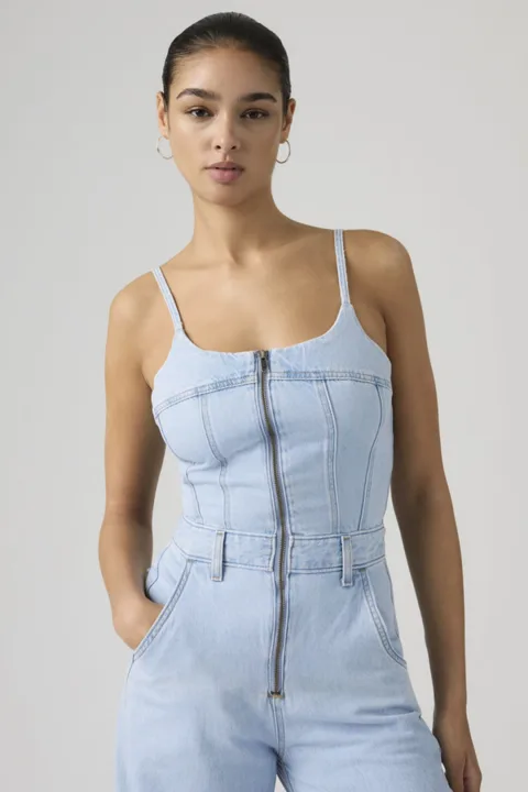 Levi's Combinaison Bustier - Femme - Bleu / Never Going To Change - XS