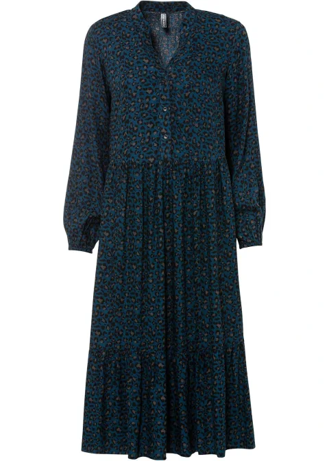 Robe midi en viscose