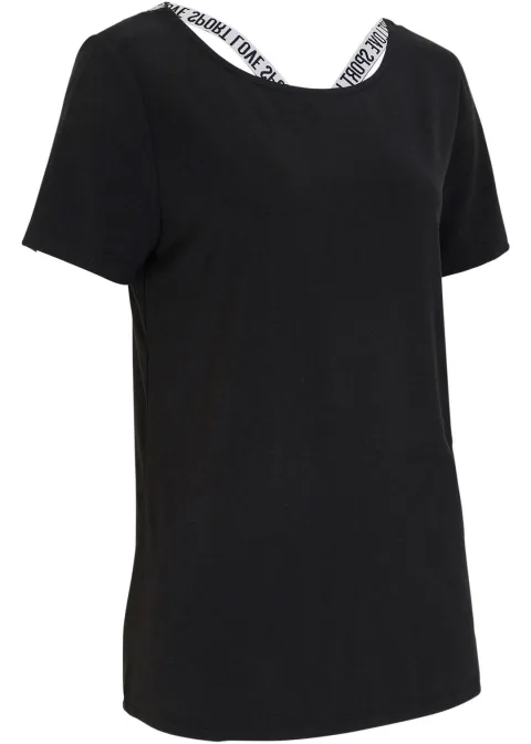 T-shirt long de sport avec décolleté dos