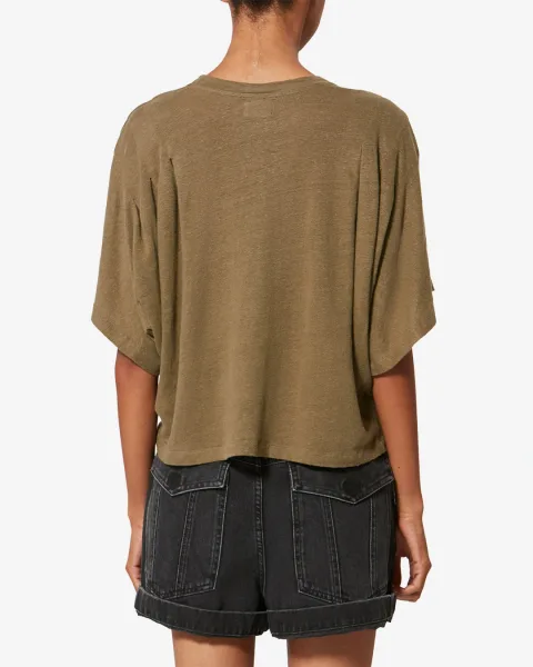 Tee Shirt Kyanza - Femme - Foncé Kaki - Taille XL - Marant Étoile