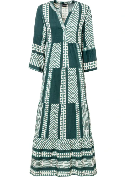 Robe longue en viscose fluide