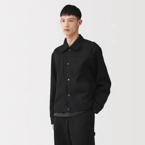 Veste en denim polyester recyclé pour homme
