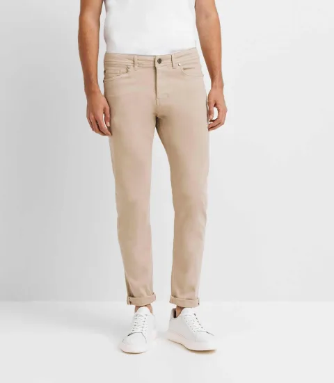 IZAC - Jean confortable beige