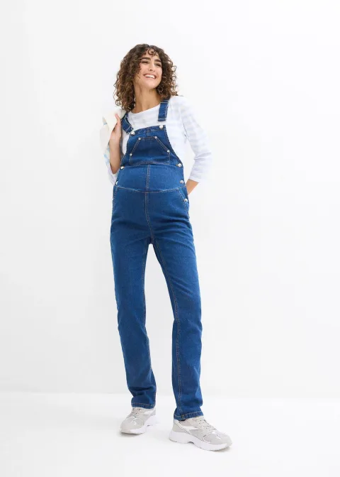 Salopette de grossesse à largeur ajustable, jambes droites