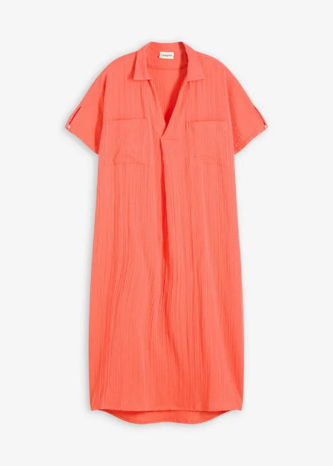 Robe caftan en gaze de coton douce