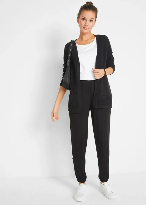 Pantalon en jersey à taille élastiquée