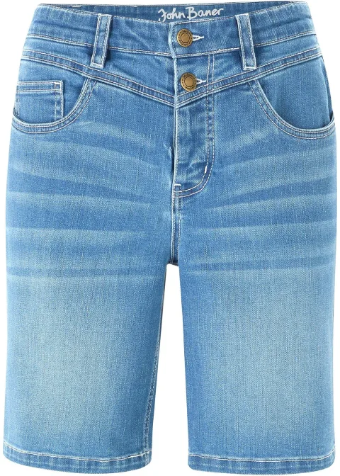Bermuda en jean extensible