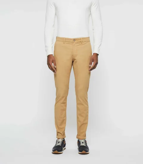 IZAC - Pantalon slack casual beige PACHELOROUT