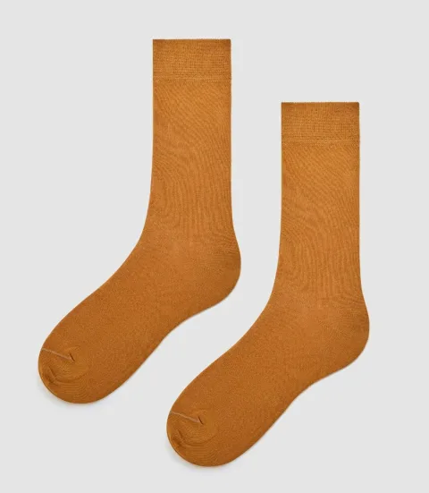 IZAC - Lot de 2 chaussettes ocre ROCK