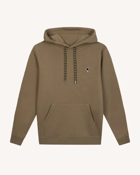 Sweat à capuche marron coton - DIRAC