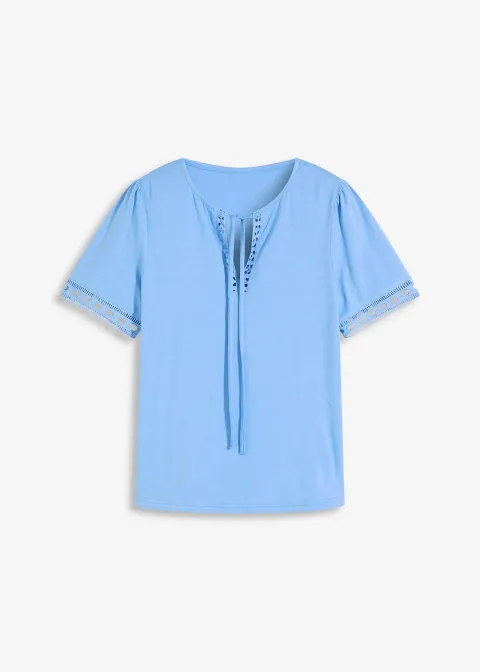 T-shirt tunique avec dentelle