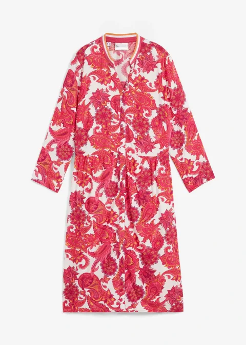 Robe-chemise en viscose fluide