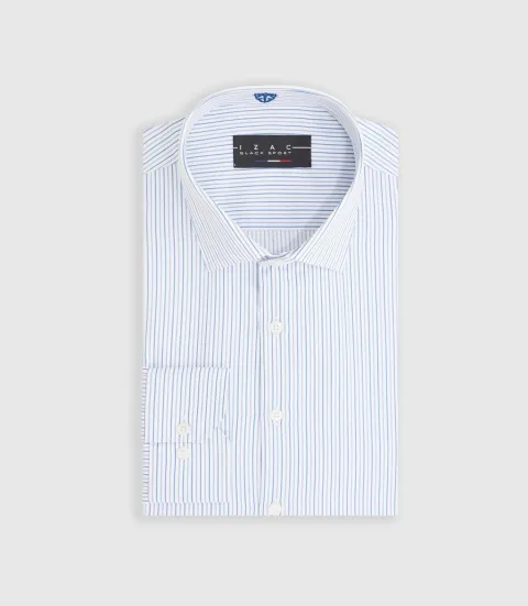 IZAC - Chemise à rayures bleu ciel ''Mazen''