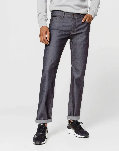IZAC - Jean slim enduit bleu gris