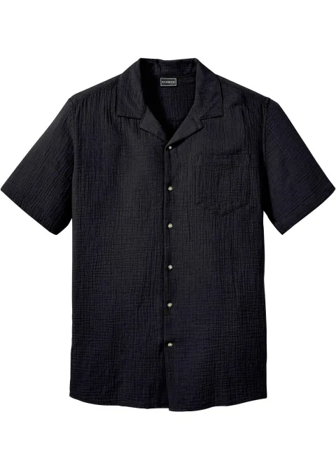 Chemise manches courtes en gaze 100% coton