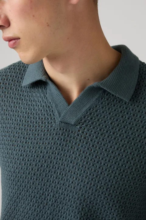 Levi's Dillon Open Collar Polo - Homme - Bleu / Dark Slate - 2XL