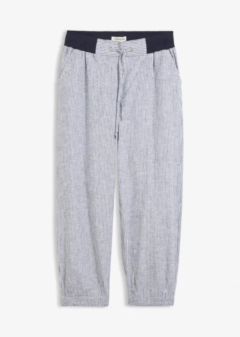 Pantalon 7/8 en lin mélangé