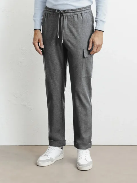 IZAC - Pantalon cargo gris