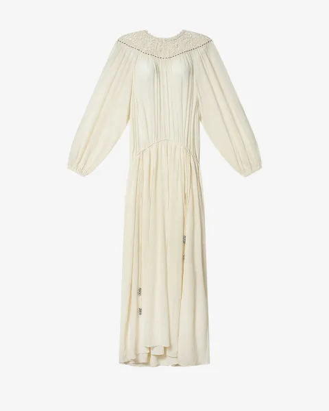 Robe Nydia - Femme - Écru - Taille40 - Isabel Marant - Collection Été Femme - Nouvelle Collection Capsule La Riviera