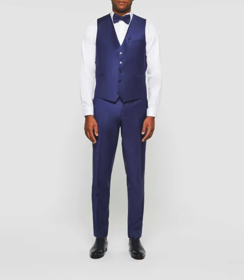 IZAC - Gilet de costume bleu ''Jfavori''