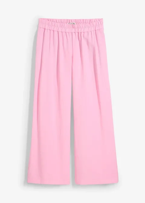 Pantalon large et doux en viscose mélangée