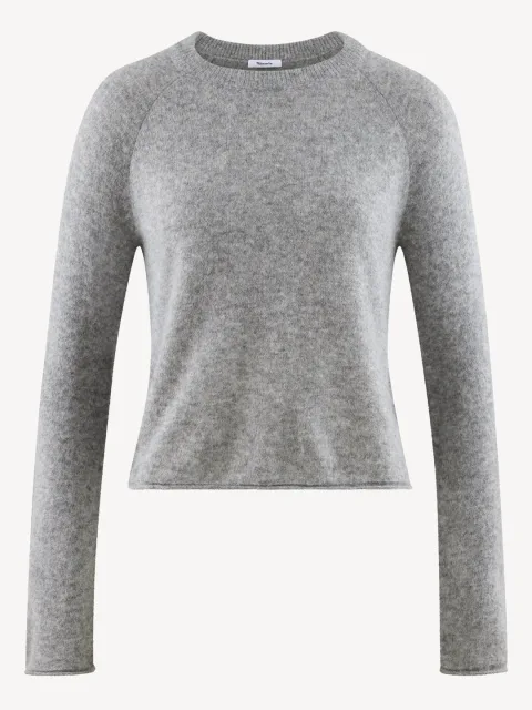 Pull-over en tricot gris - XL