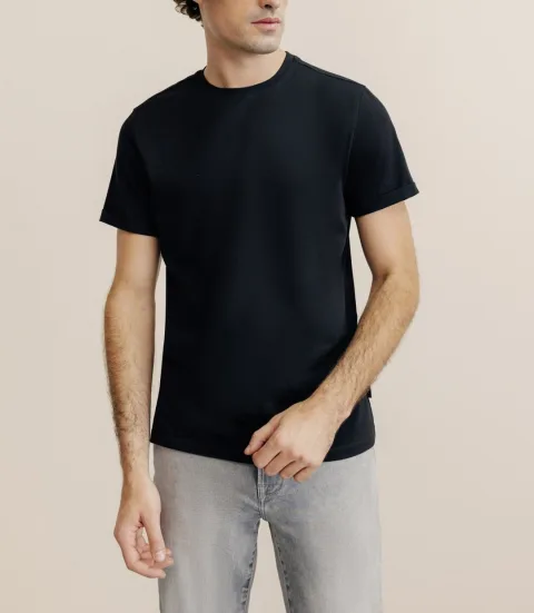 IZAC - Pack de 2 t-shirts col rond noir et blanc