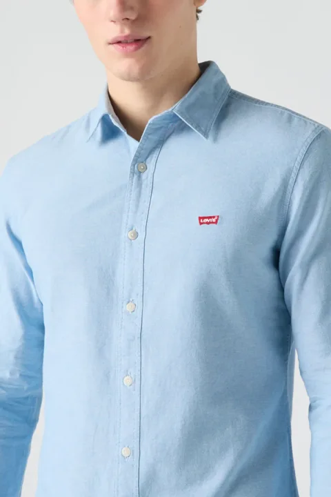 Levi's Chemise Battery Slim Housemark - Homme - Bleu / Naval Academy - XS