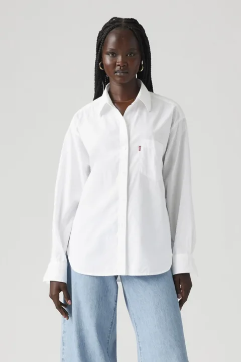 Levi's Chemise Harlie Boyfriend - Femme - Blanc / Bright White - 2XS