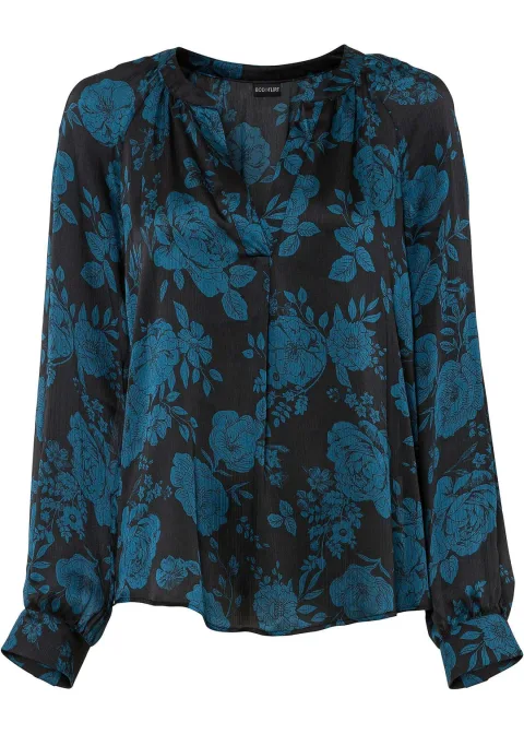 Tunique-blouse en crêpe léger